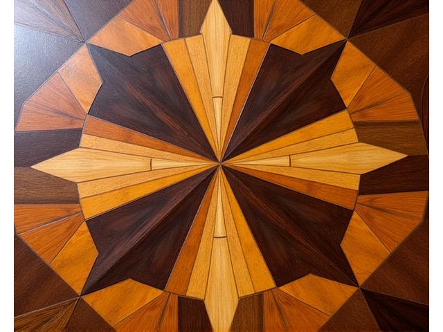 Tafelblad met Geometrisch Inlegwerk